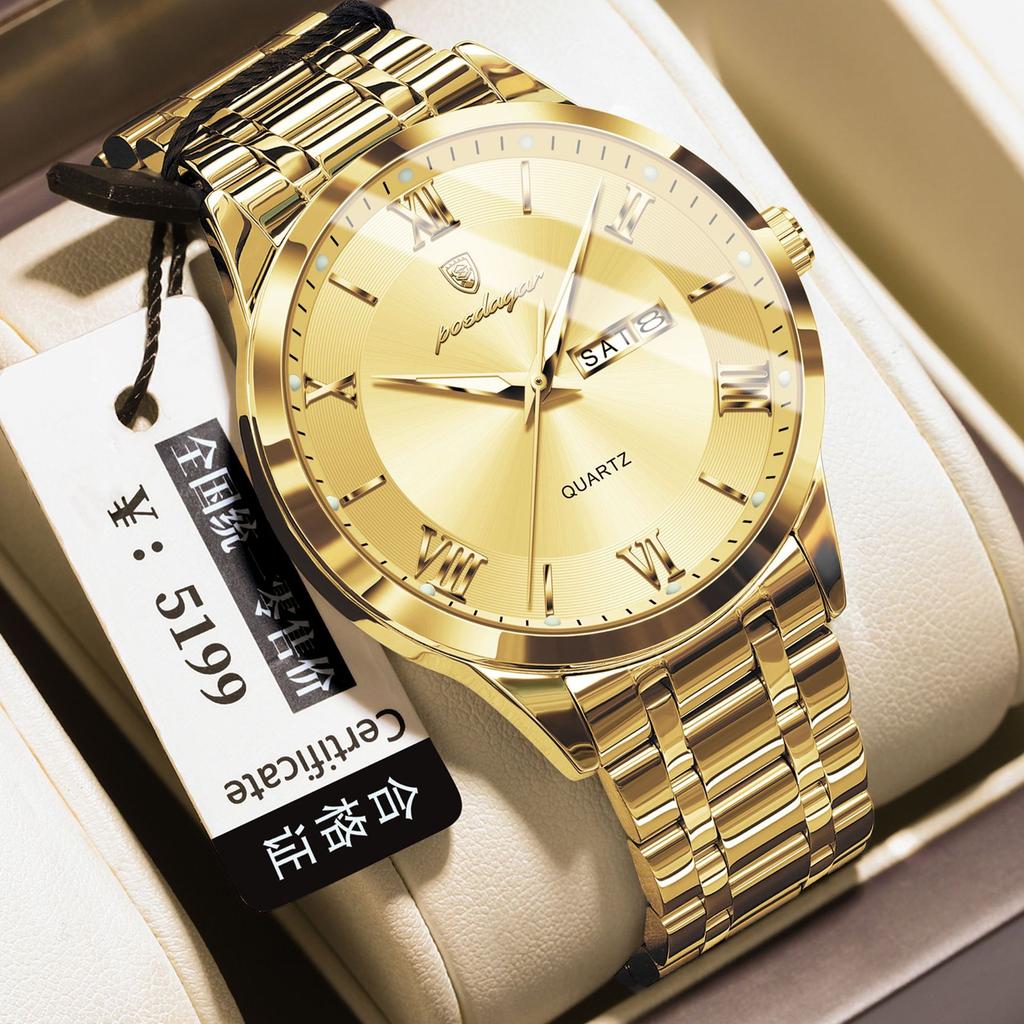 Ultra-Thin Men'S Watch Waterproof Luminous Calendar Watch