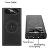 Detachable 5W 10W 22.5W QC3.0 LCD 6x21700 Battery for Case Power Bank for Shell