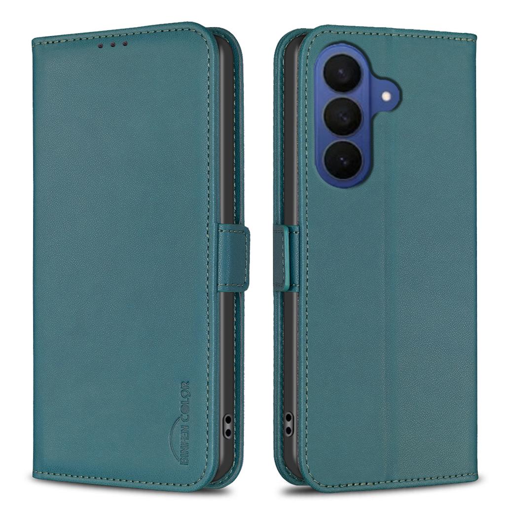 For Samsung Galaxy S26+ Case BINFEN COLOR BF31  PU Leather Flip Folio Phone Wallet Cover
