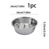 Tigela de aço inoxidável para cães, disponível em três tamanhos, com base de silicone antiderrapante, adequada para cães pequenos, médios e grandes