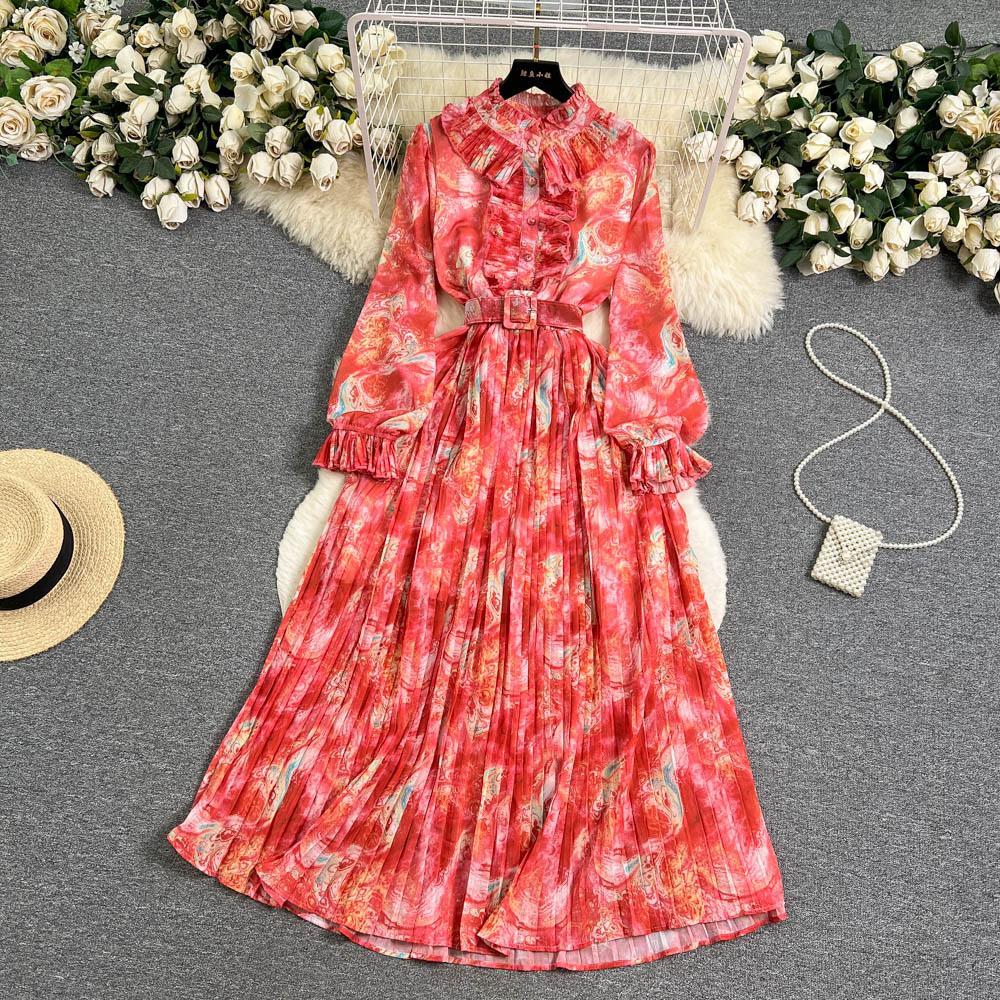 sachin and babi light blue dress Pleated Chiffon High Low Maxi Dress, Green Floral  Jolie Moi Retail