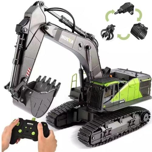 Yitong Radio-Controlled Excavator, September 2020 Model, Alloy Edition, RC Excavator, 2.4GHz Wireless, 22-Channel Power Shovel, Swivel, Equipped with