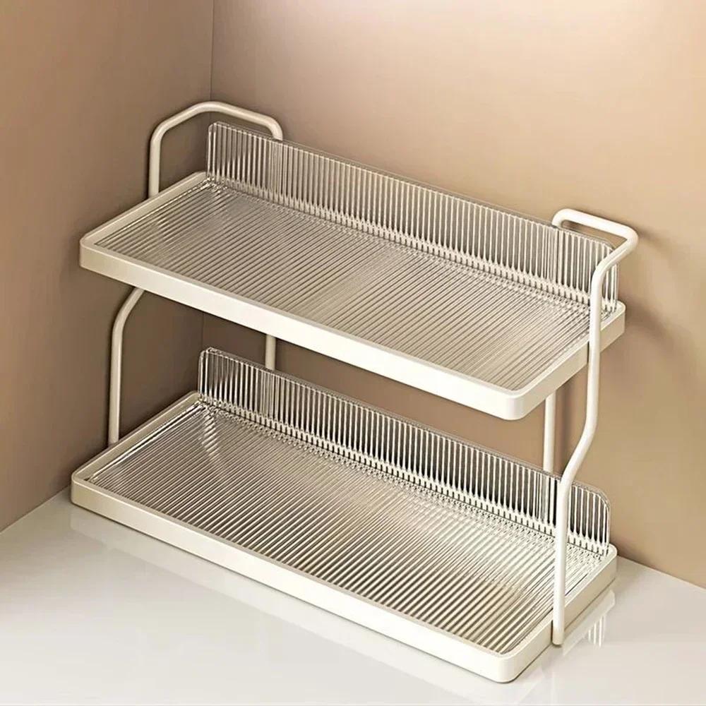 Kitchen Storage Rack Seasoning Household Countertop Multi-functional Shelf Multi-layer Makeup Organizer for Bathroom Living Room