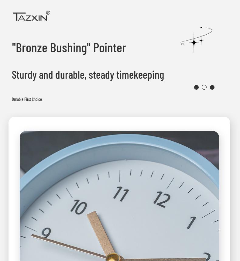 Nordic 4.5-Inch Silent Alarm Clock: Fashionable, Luminous, Light Luxury Desk Clock