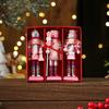 3/4/5Pcs Colorful Nutcracker Puppet Painted Nutcracker Doll  Christmas Ornaments