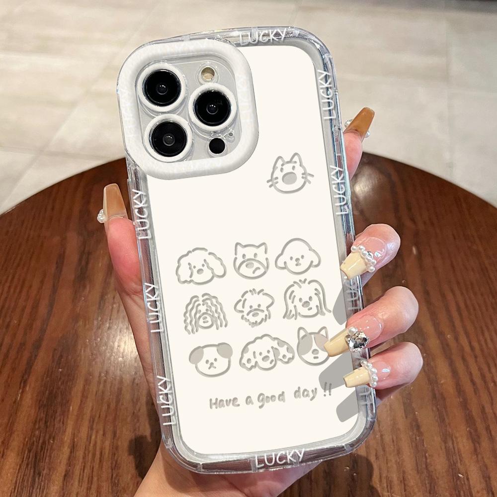 Милый чехол для телефона с изображением кота для iPhone 16 Pro, чехол для iPhone 13 11 15 12 14 Pro Max 7 8 16 Plus XR X XS SE, мягкий противоударный чехол Funda