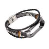 Leather Strap Compatible for Xiaomi Mi Band 6 Bracelets Ethnic Style Retro Watch Band Wristbands