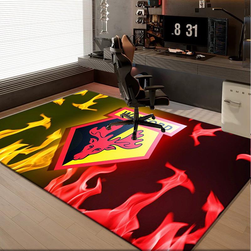 1PC rug Watford Crest Design Carpet, Chair Rug,Area Rug for Office Bedroom living rooms bedroom, Doormat decor Christmas fan gifts