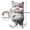 Whimsical Cat Fish Tank Hanging Flower Pot Ornament for Garden Decor