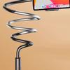 Bedside Phone Holder Clip 360°Rotatable Flexible Long Arm Stand Multi-Purpose Overhead Cell Phone Clamp for Bedroom Living Room