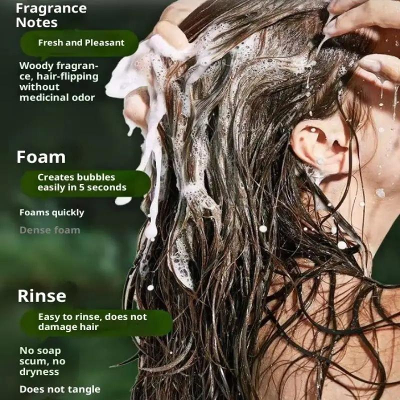 Usman Grass & Platycladus Shampoo Soap Strengthen Hair Root Growth Shampoo Bar Natural Herbal Hair Loss Treatment Hair Care