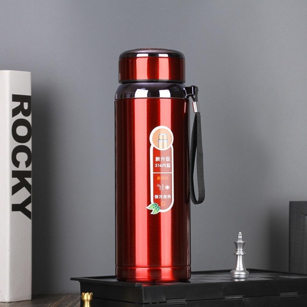 High Capacity Vacuum Flask Portable Business Tea Mugs Durable Stainless Steel Insulated Cup