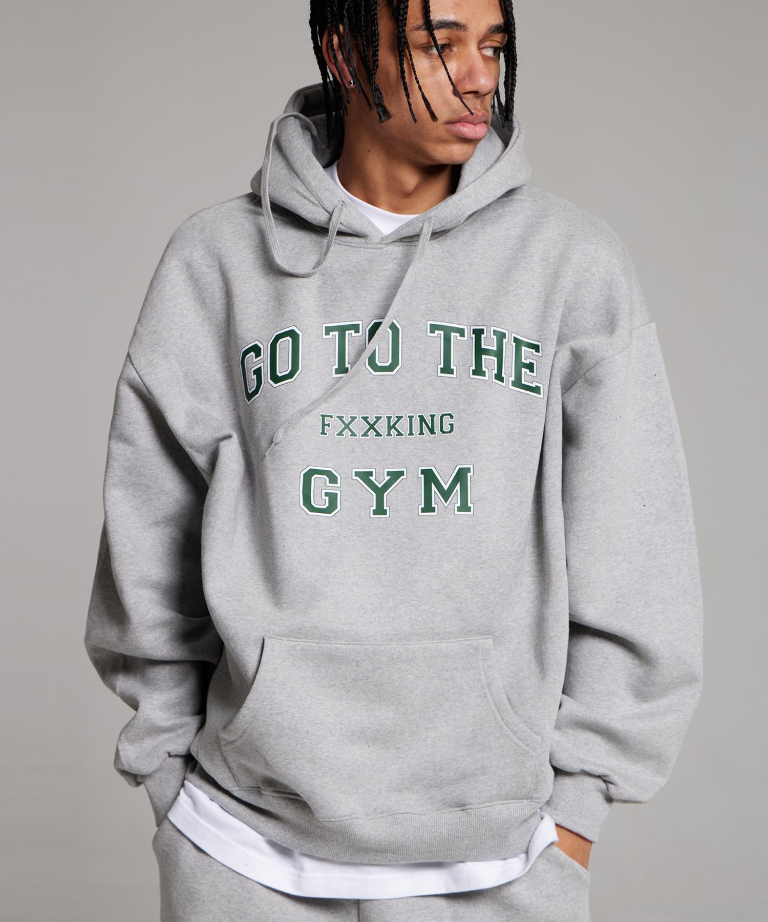 Cream Soda Lab Go To The Gym Hood Grey M