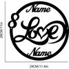 Metal Sign Love Name Personalized Valentine Gift for Her Fiance