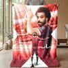 Coperta a tema Mohamed Salah Morbida coperta in flanella Coperta morbida in peluche Coperta accogliente per divano e letto per la decorazione della casa
