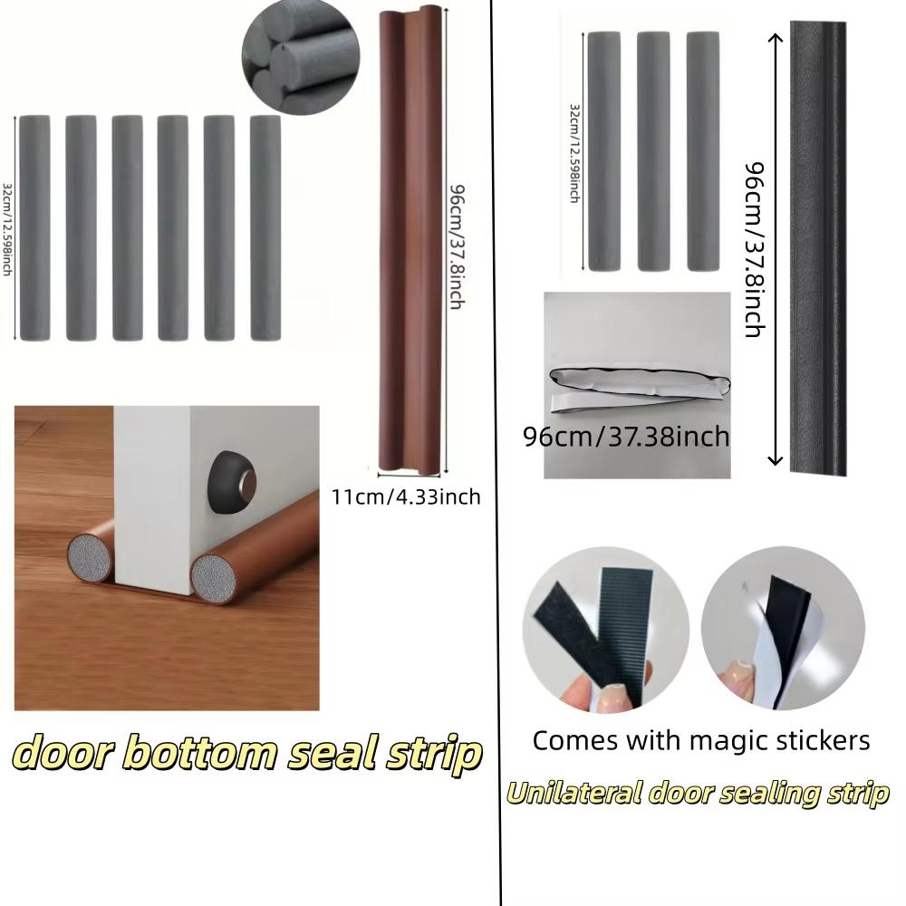 1PC 96cm/37.79in Door Bottom Seal: Sound Insulation, Pest Control, Windbreak Door Gasket ,Windproof Strip, Ant Prevention