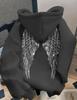 Trendy Wing Print Casual Loose Hoodie
