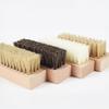 Cleaning Brush with Firm Grip Dry Wet Cleaning Soft Natural Bristles Multifunctional Square Beech Wood Design Cleaning Scrubber