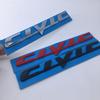 1PCS 3D ABS Honda Civic Car Letter Logo BT Sticker Tail Bumper Badge Auto Rear Trunk Emblem High-Quality Accessory