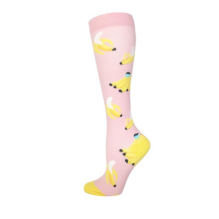 Șosete de Compresie pentru Ciclism în Aer Liber - Șosete Sport Elastice Medii cu Presiune