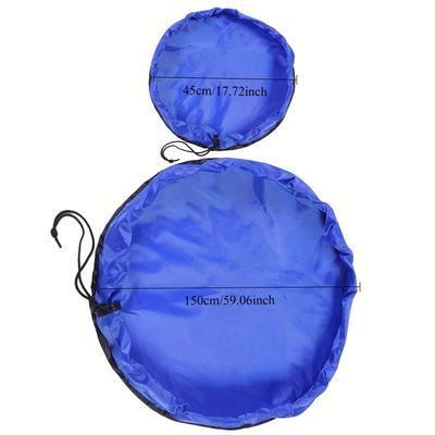 1pc Kids Toy Storage Bag - Portable Multifunctional W/Durable Zipper, Travel-Friendly Organizer for Blocks/Animals, Home Storage
