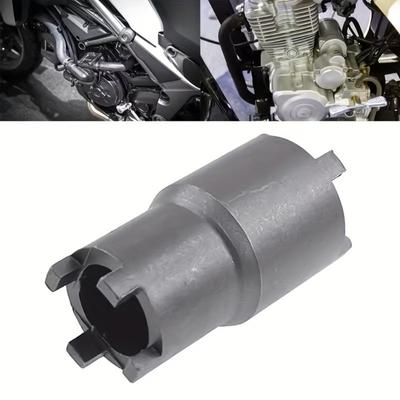 Motorcycle Nut Removal Tool Black Double-Headed Clutch Lock Nut Wrench Motorcycle Repair Tool