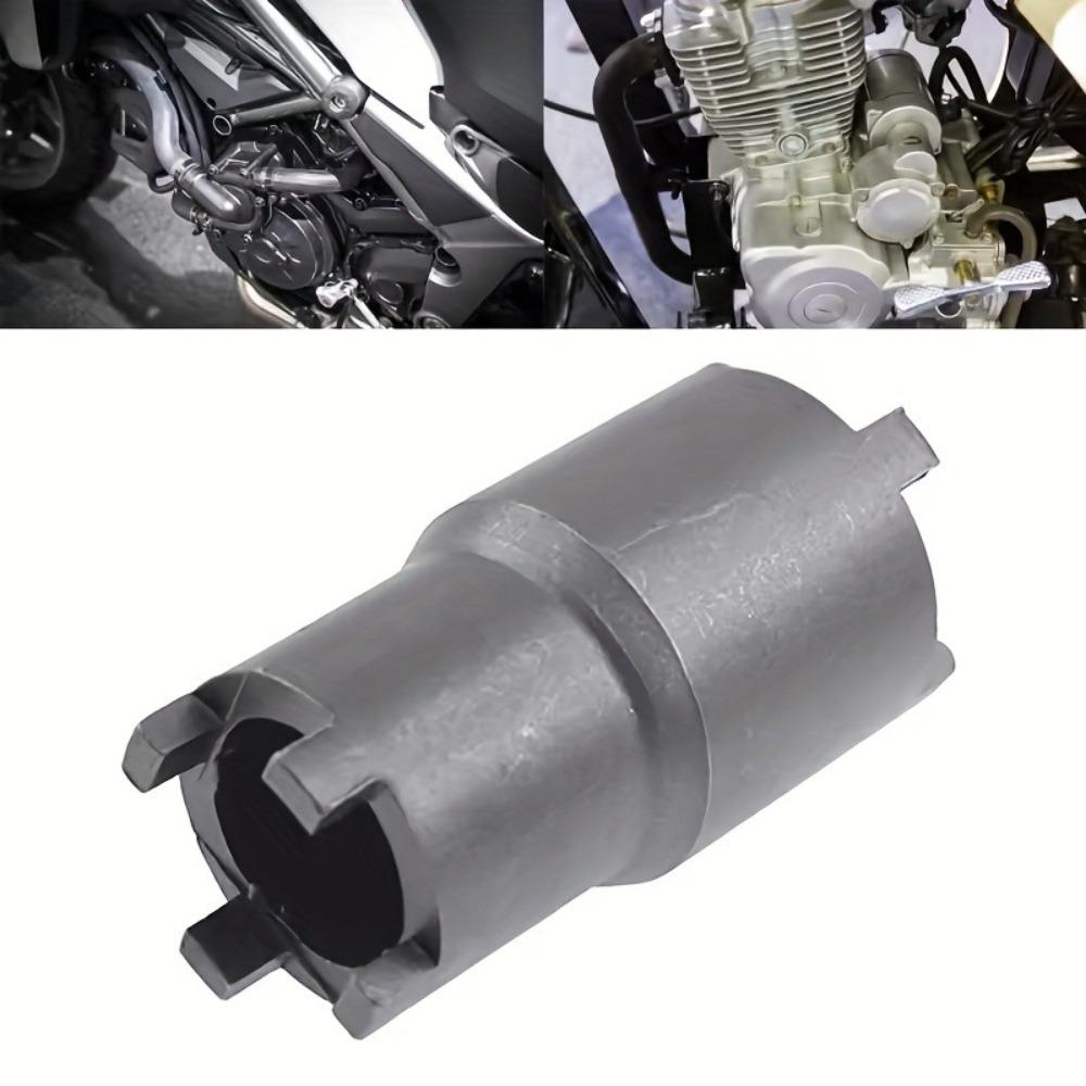 Motorcycle Nut Removal Tool Black Double-Headed Clutch Lock Nut Wrench Motorcycle Repair Tool