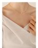 Minimalist Gold-Plated Titanium Heart Necklace - Niche Design Clavicle Chain