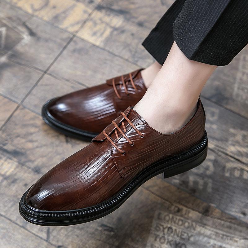 Men s Breathable Leather Derby Shoes - Formal, Casual, or Wedding Wear 41