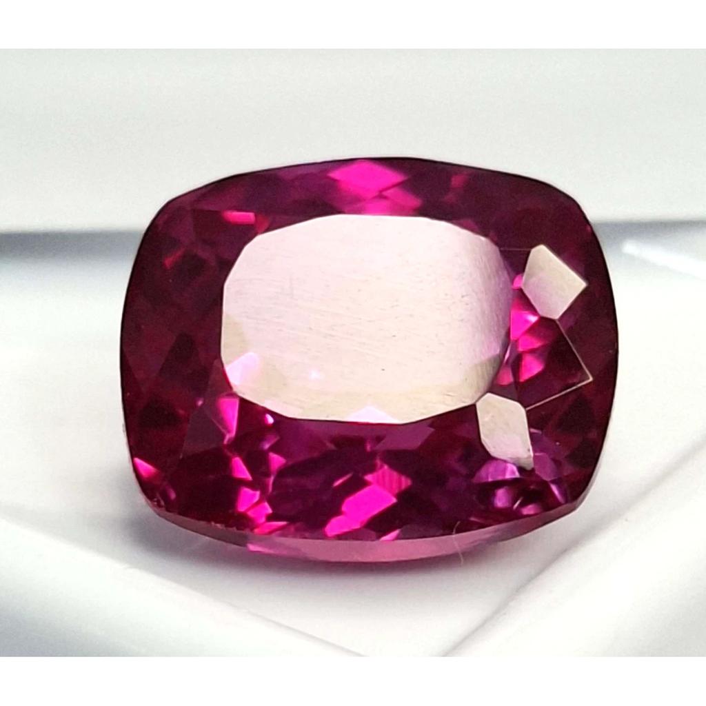 Beautiful Natural Pink Ruby 10-12 Ct Cushion Cut Certified Loose Gemstone