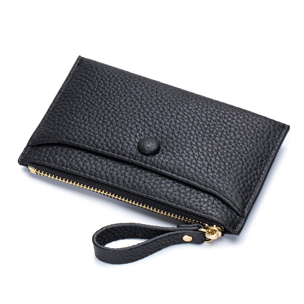 Ultra-thin Change Bag, Mini ID Card, Driver's License, Leather Case, Women's Multi-function Storage Bag, Multi-card Card Bag.