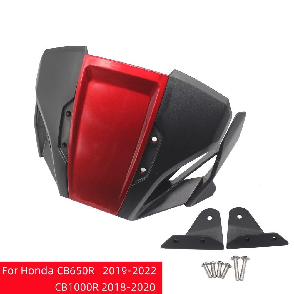 1PC Windscreen Deflector Black+Red For Honda CB650R - CB1000R 2018-