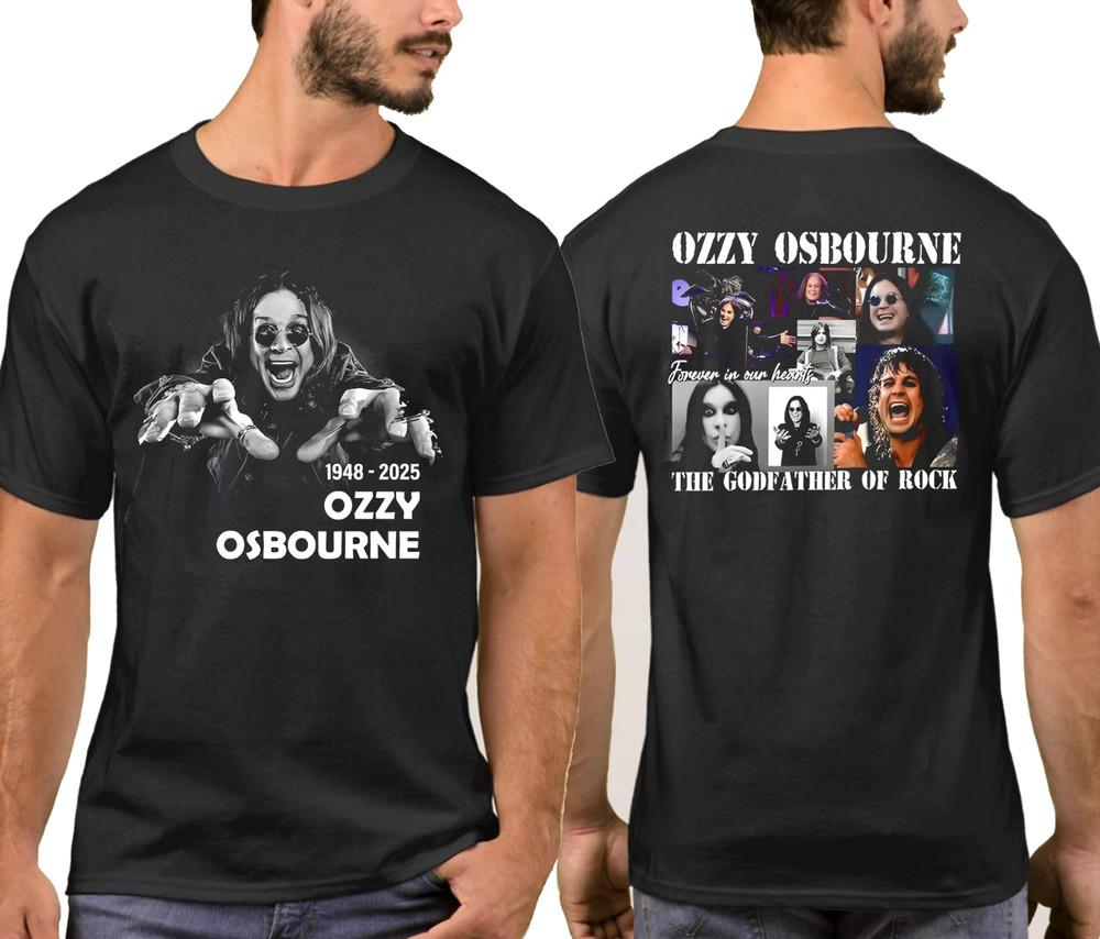 

Ozzy Osbourne Hard Rock TShirt No More Tour Shirt Paranoid 19482025 Shirt Unisex T-Shirt XXXL