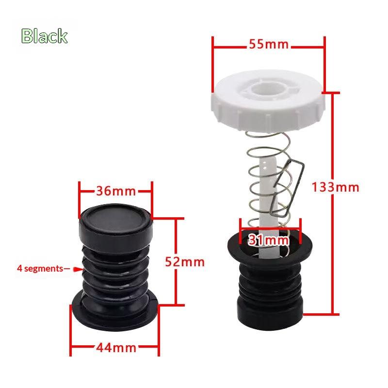 Fits Most Models Washing Machine Drain Valve Rubber Packing Set with Spring Pull Rod for DIY Home Washer Repair Work