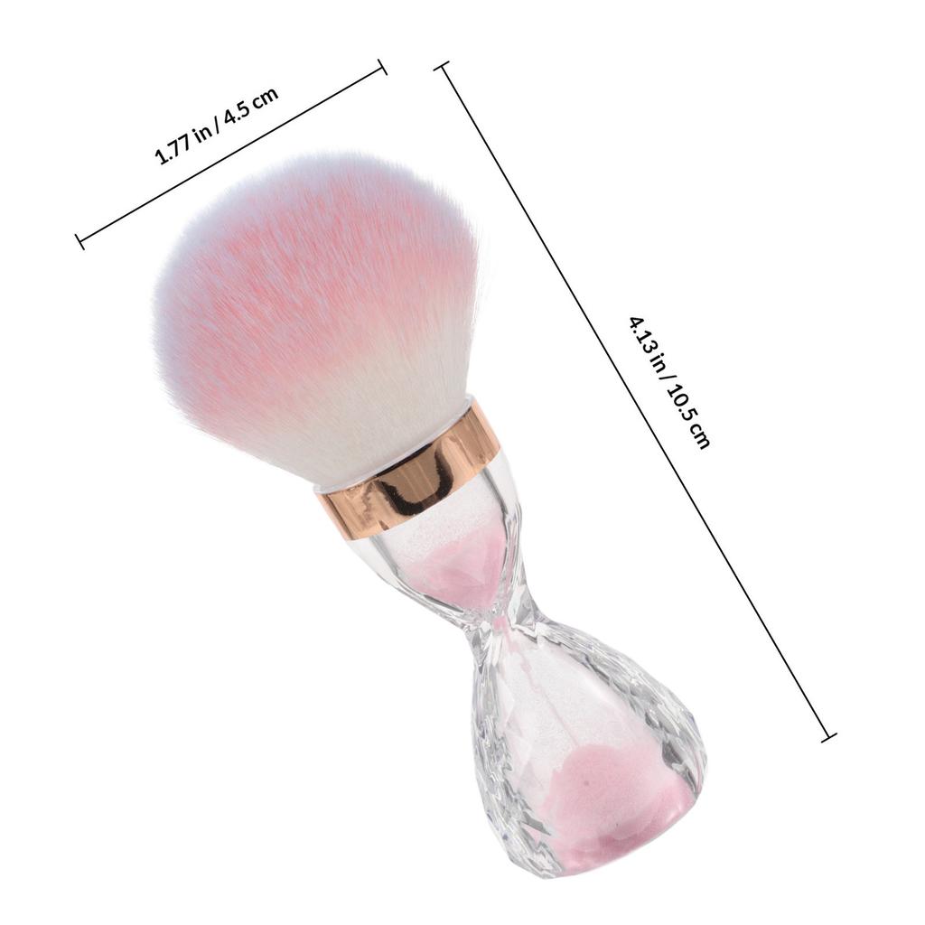 Soft Nail Dust Brush Cleaner for Makeup Brushes Nail Art Cleaning Portable Ergonomic Handle Salon Home