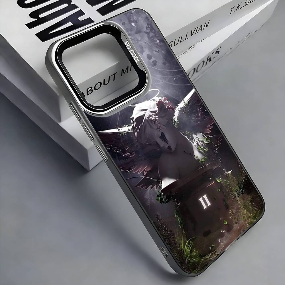 J-Junior H Phone Case For iPhone 17,16,15,14,13,12,11 Plus,Pro Max,Colored Silver Phone Case