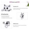 Yinziyun S925 Silver Cat DIY Bracelet Beads - Cute Animal Charm (BSC208)