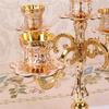 Elegant European Metal Candle Holder for Festival Occasion Night Decorations