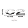 ABS 3D Car Rear Trunk Badge Sticker Emblem Accessories C2 C4 C5 logo for Citroen ait256