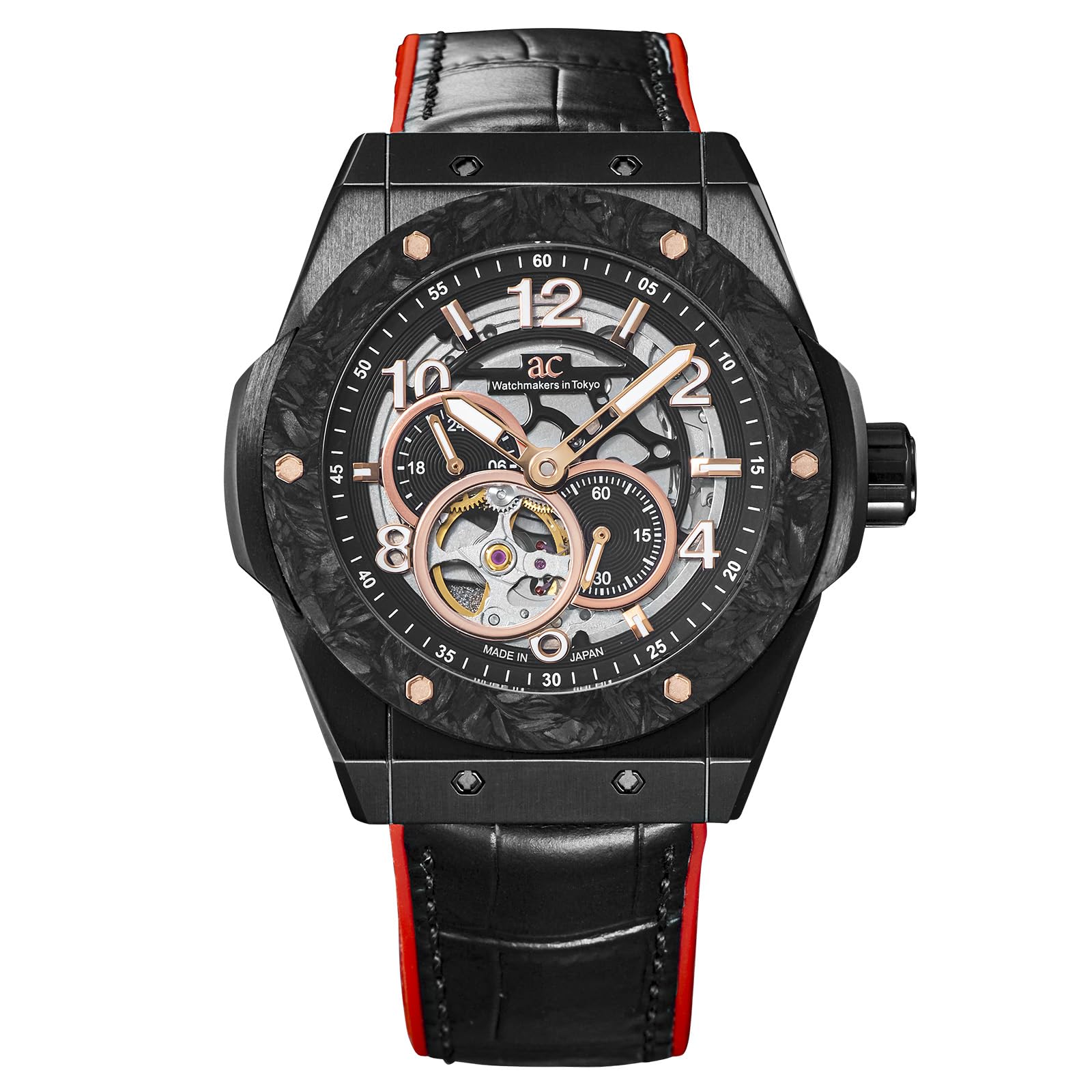 

[AngelClover] Timecraft Japan-Made Automatic Watch, 10 ATM Water Resistant, Mineral Glass, Black Dial, TCJ45BBK-BK, Men s [Authentic]