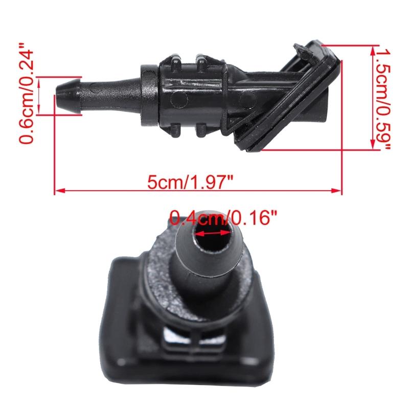 Upgraded Front Windshield Washer Nozzles Windshield Washer Nozzle Replacement 986301H510 Easy Installation for Auto Car
