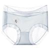 10A Antibacterial Seamless Women's Ice Silk Underwear with Lactic Acid Crotch, Camellia Design, Ultra-thin, High Elastic, Breathable Briefs