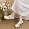 Japanische JK niedliche Schleife runder Kopf Lolita kleine Lederschuhe Damen 2025 Sommer neu mit Rock Mary Jane Schuhe
