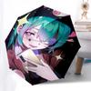 1 Stück Outdoor-Schirm mit Anime-Charakter-Design - Automatisches Öffnen/Schließen, Tragbares 3-fach faltbares Design, 8-Speichen-Eisenrahmen, Perfektes Geschenk für Fans, Tr