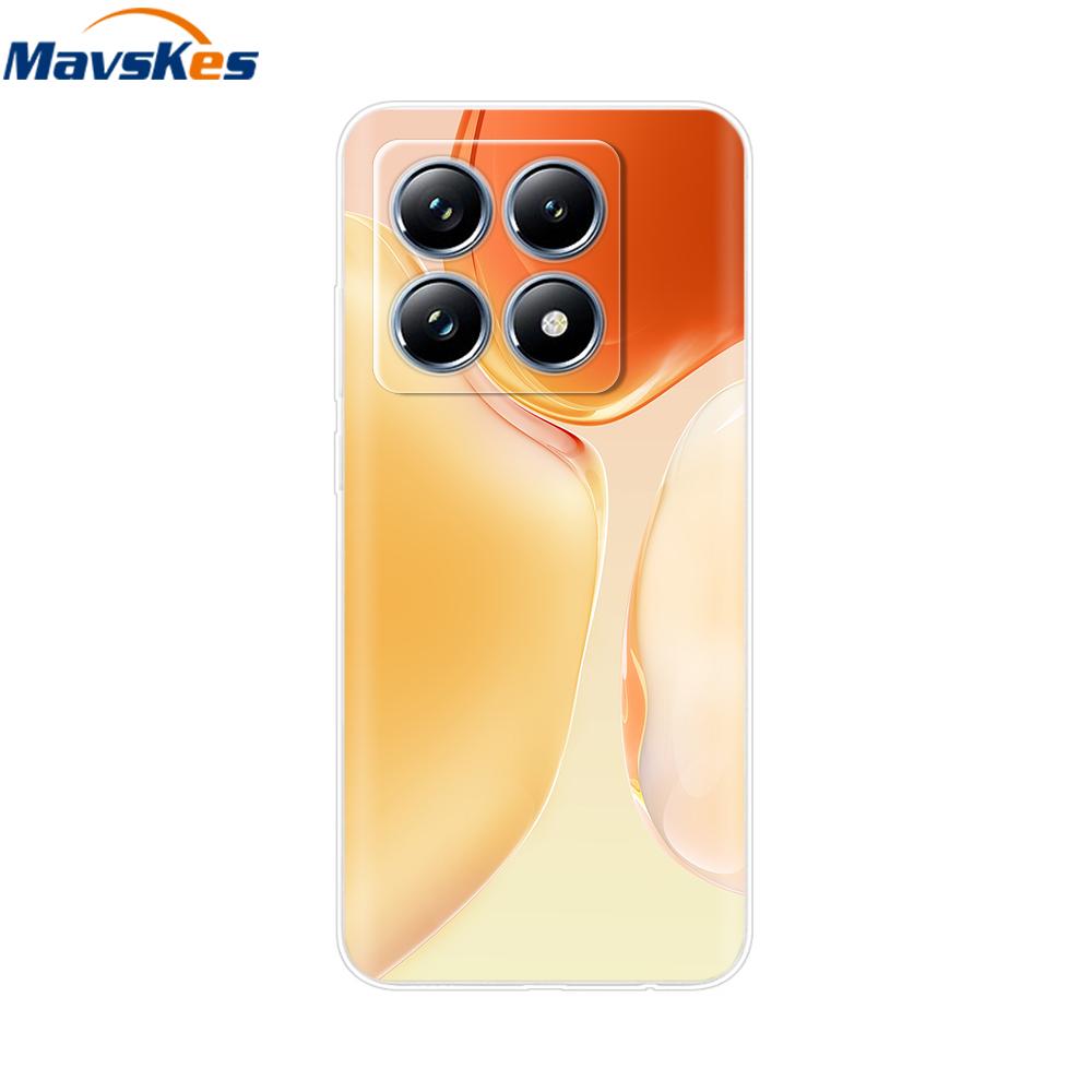 For Xiaomi 14T 5G Case Cute Soft Transparent TPU Painted Silicone Cover For Xiaomi 14T Pro 5G 2024 Mi14T Phone Cases Coque Funda
