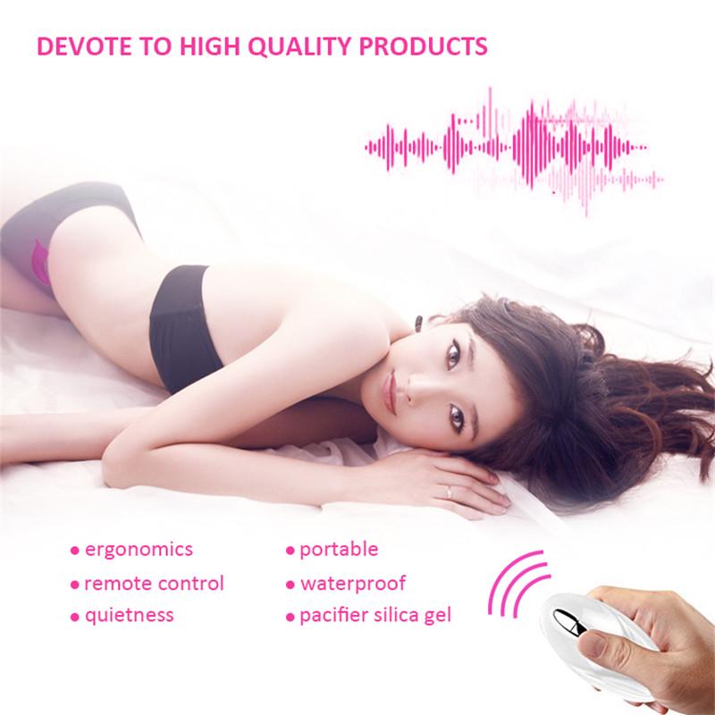 Women Remote Control Wearable Vibration Egg Female Clitoris Stimulator Mini Butterfly Vibrator GZW