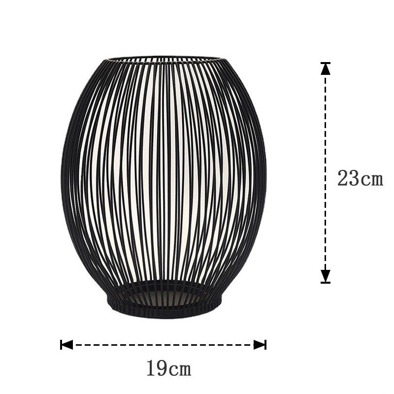 Nordic Stye Hollow Candle Holder Wrought Iron Art Candlestick Vintage Lanterns Bird Cage Geometric Shapes Table Candlestick