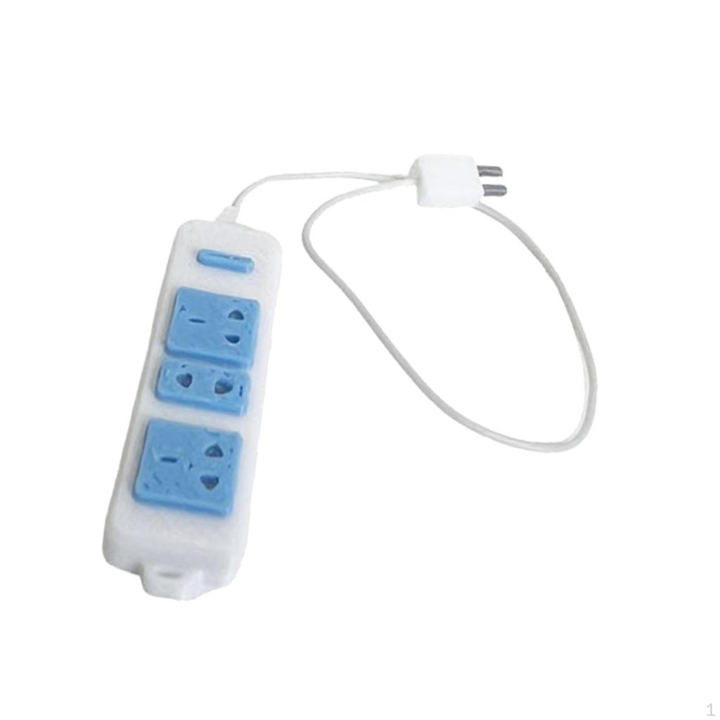 Miniature Model Socket Electrical Plug Strip Toy Mini Scene Display Dollhouse