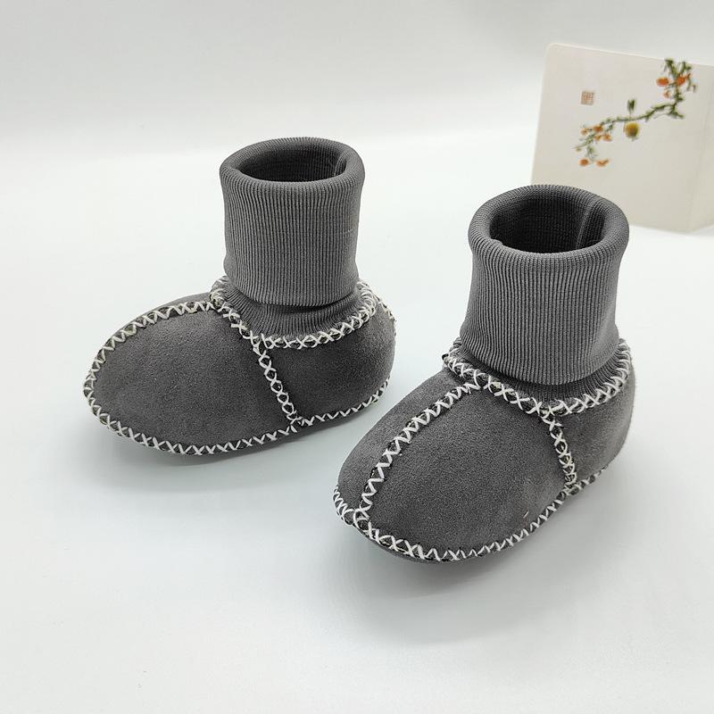 

Уютные бархатные детские носки для пола: Нескользящая обувь с мягкой подошвой для младенцев - Однотонная, Хлопок, Дизайн, который не спадает, для осени/зимы S (Inner Length 11cm)