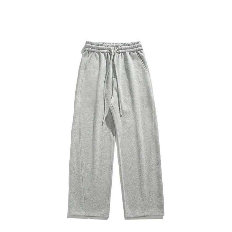 Men Plus Size Loose Straight Solid Casual Long Sports Sweatpants